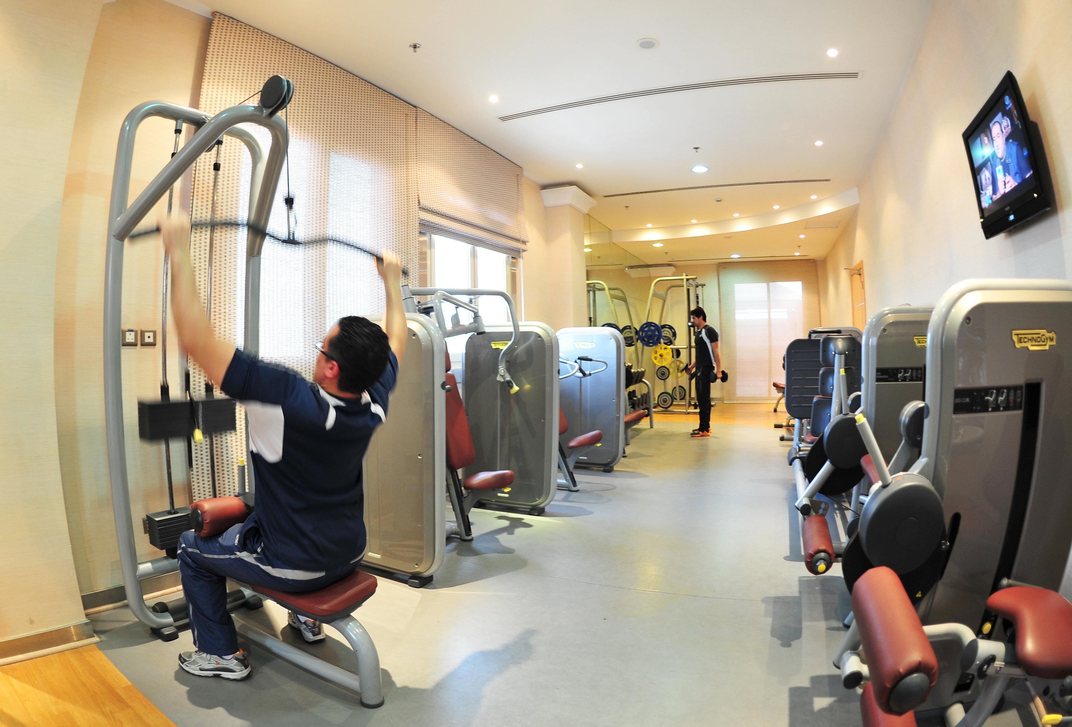 クラウン プラザ ホテル アル コバール アル・コバール エクステリア 写真 A gym in a hotel